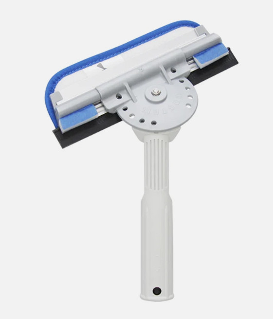 Wagtail High Flyer Window Cleaning Tool Dual Pivot 18cm/7" Microfibre + Squeeqee