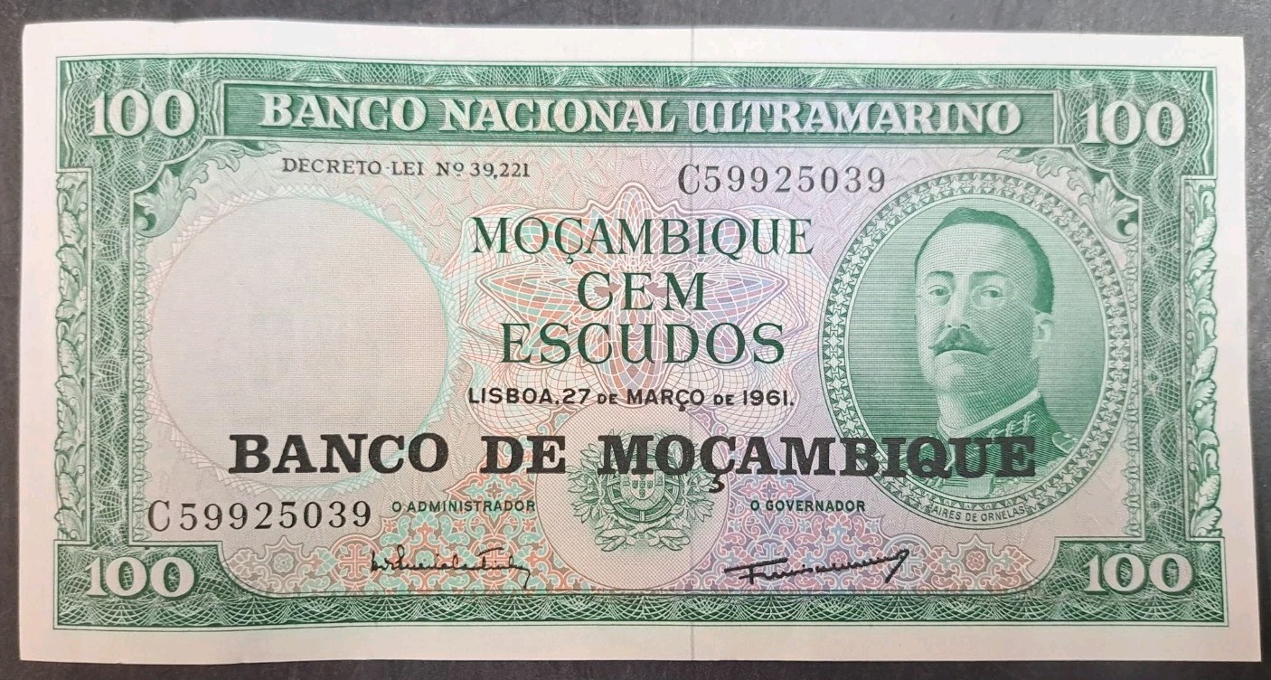 (1976) Mozambique 100 Escudos P117a, C59925039.