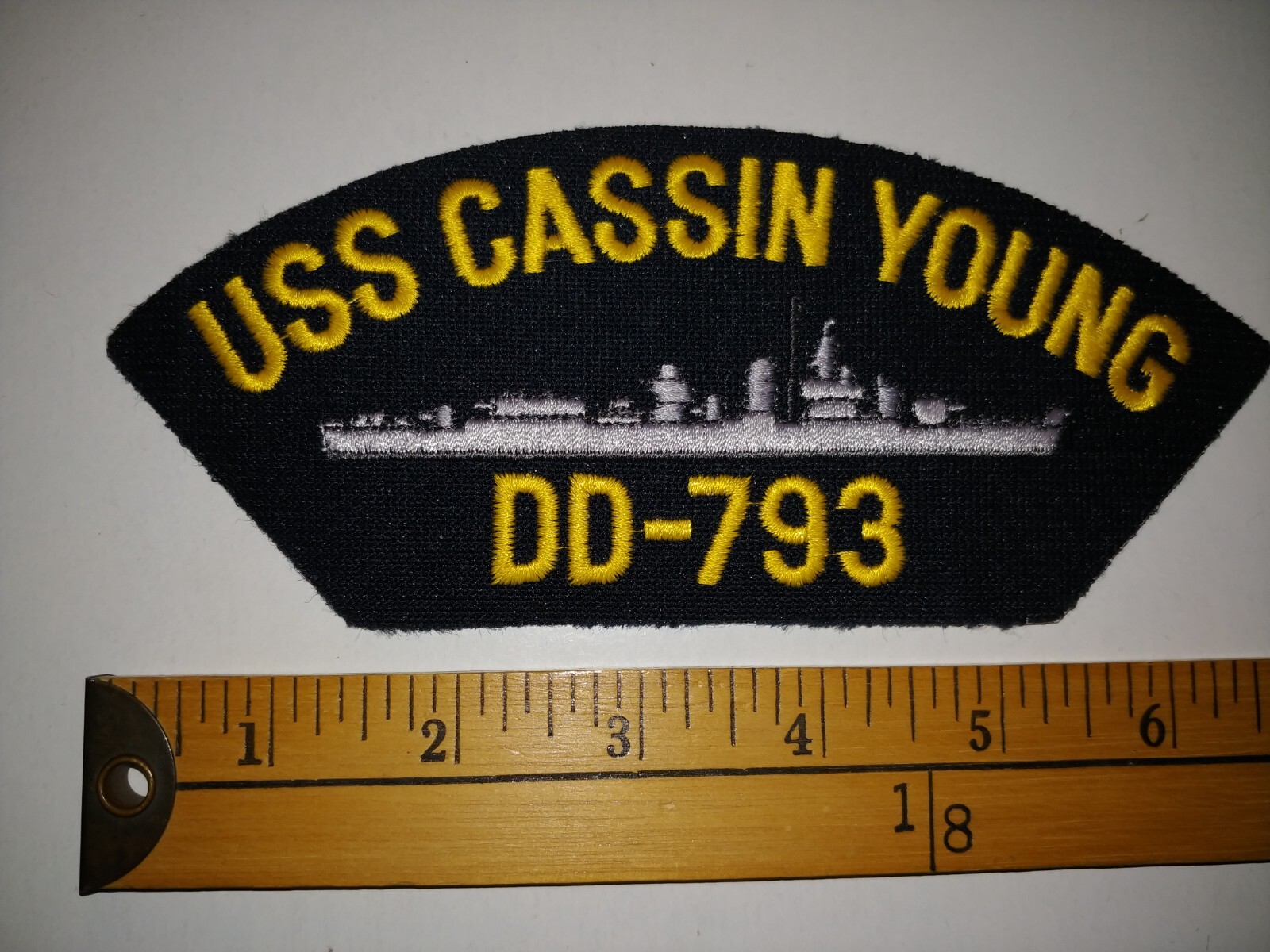 1 USS US NAVY MARINE USA CASSIN YOUNG DD-793 PATCH CREST BADGE MILITARIA