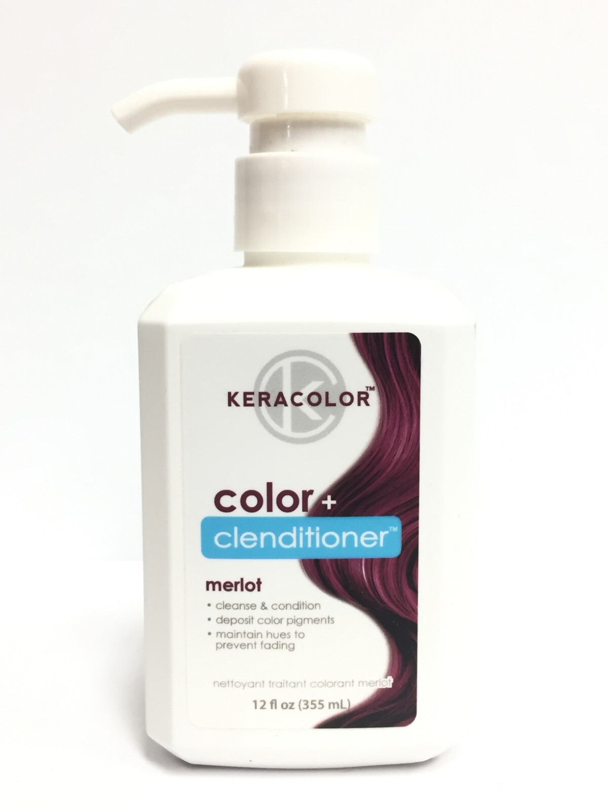 KeraColor Color + Clenditioner - Merlot, 12 oz