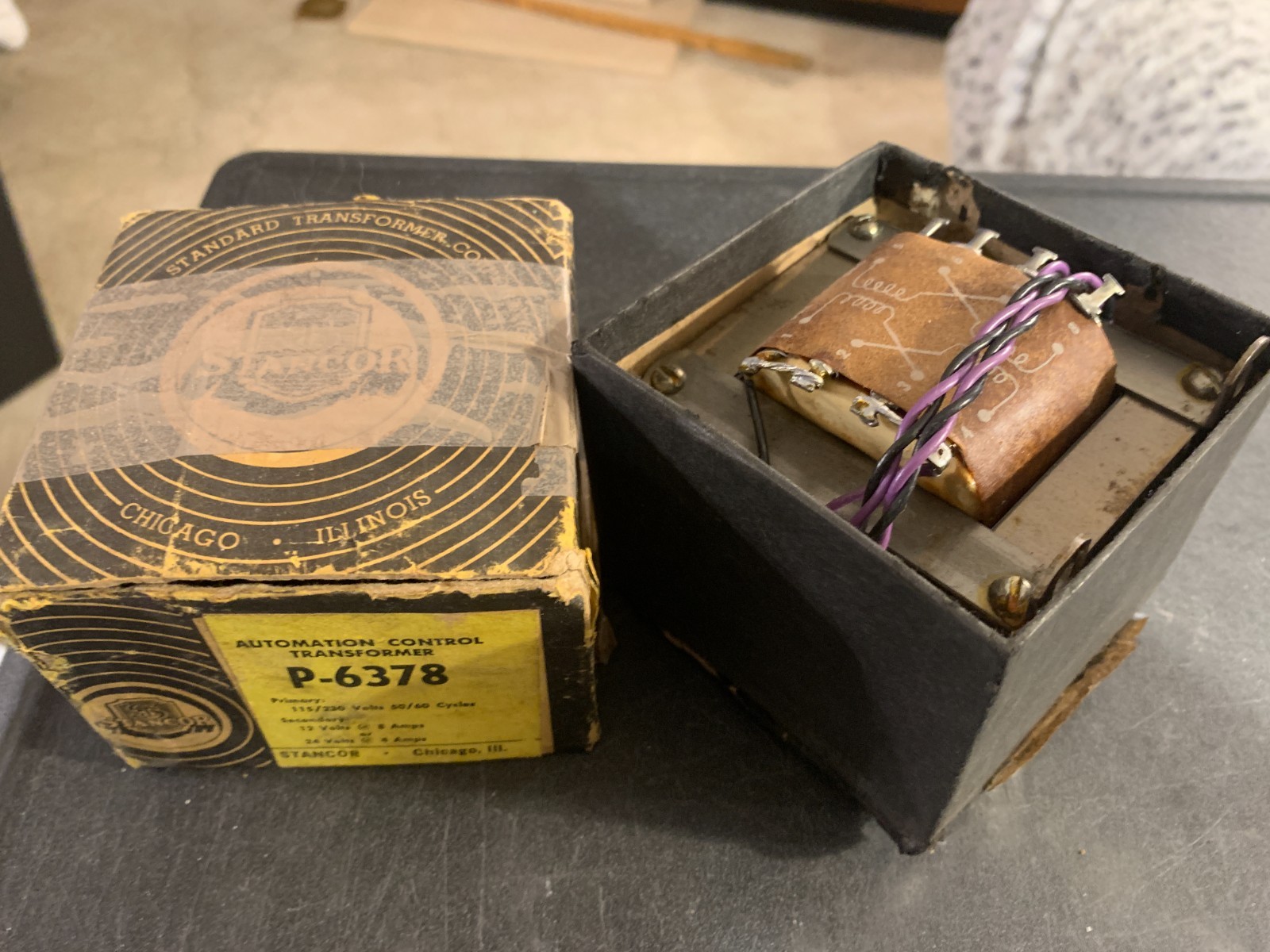 STANCOR P-6378 P6378 6378 Automation Control Transformer vintage old UNTESTED