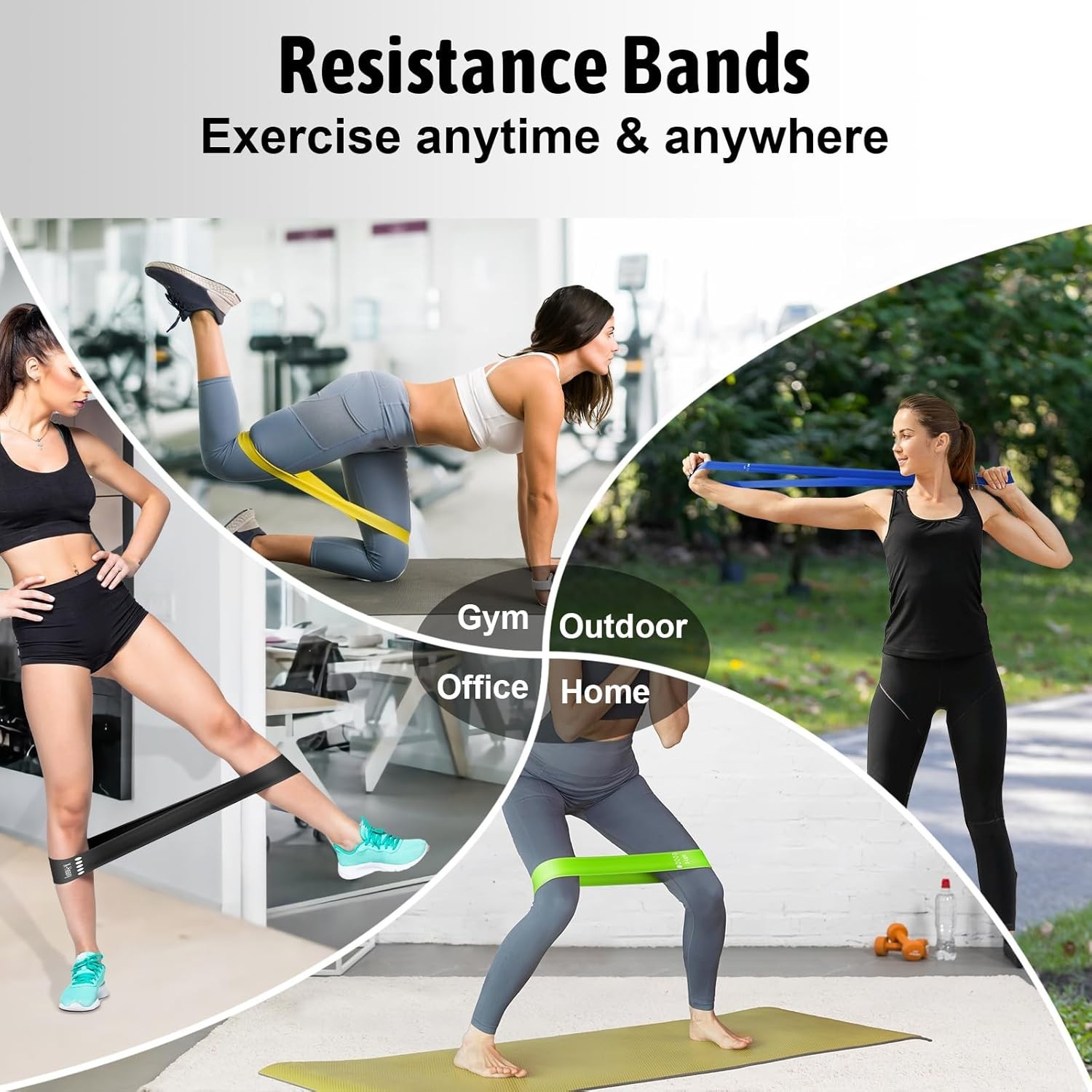 Resistance Bands for Working Out Exercise Bands Set with 5 Resistance