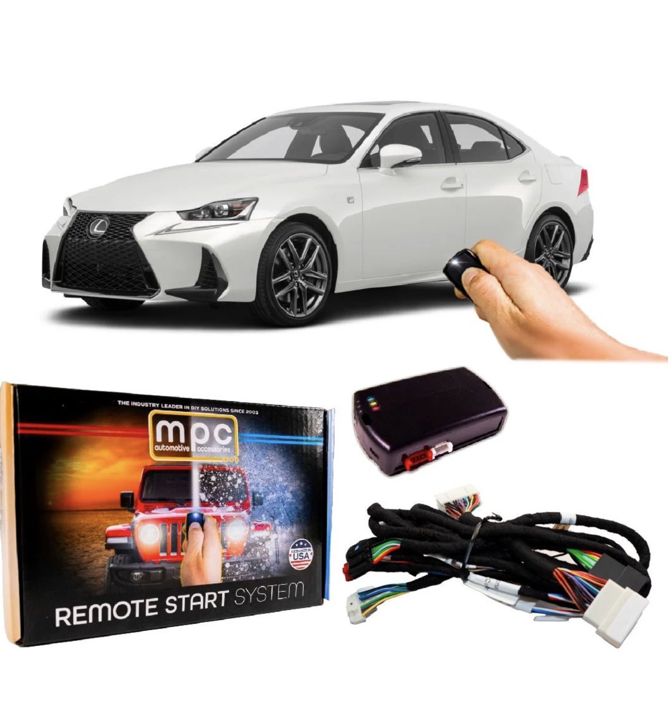 Complete Plug-N-Play Factory Remote Activated Remote Start Kit for 2014-2018 Lex