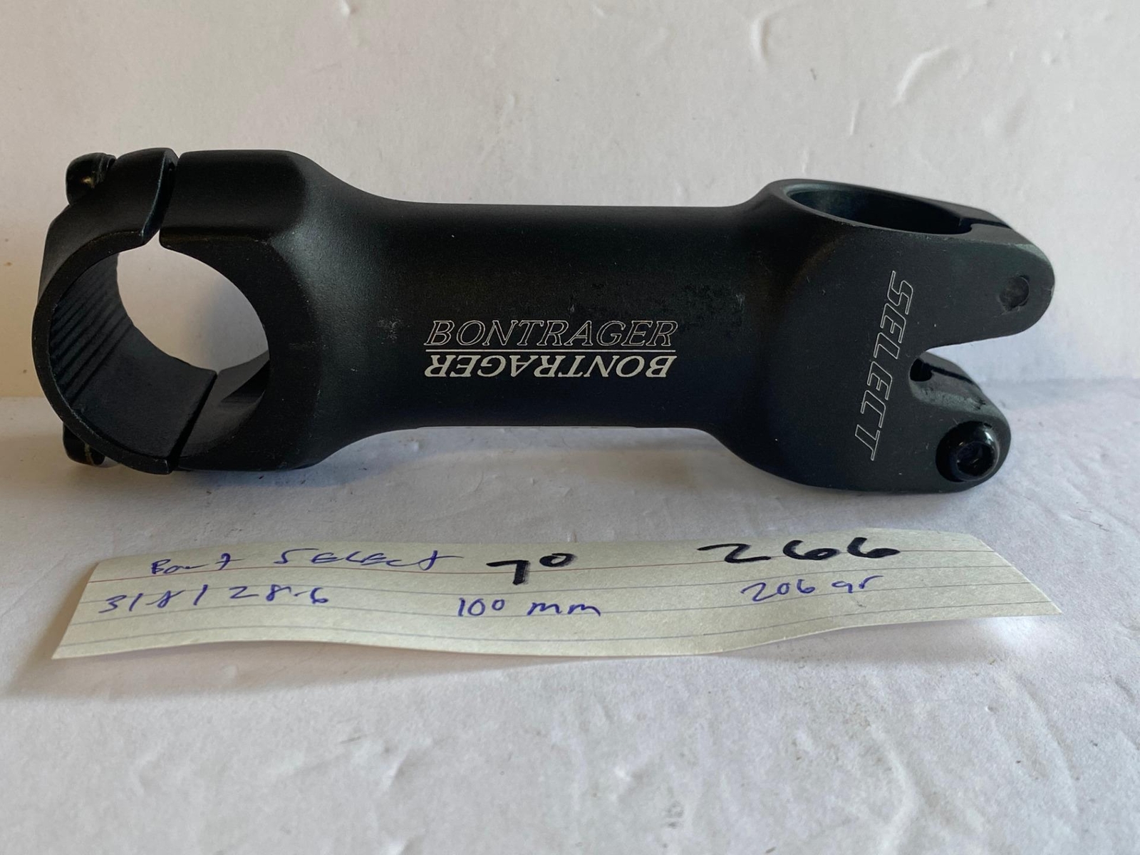 Bontrager SELECT bicycle +-7° STEM 110mm 28.6 x 31.8 handlebar