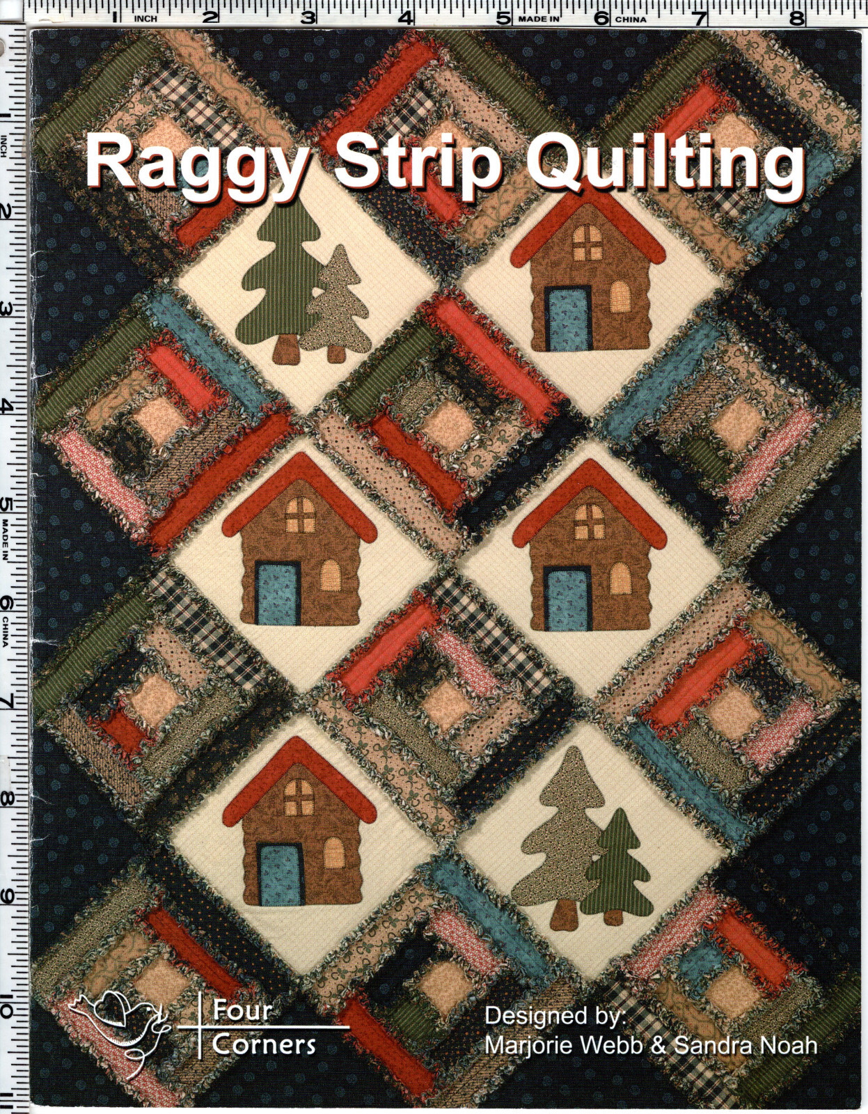 "Raggy Strip Quilting" ©2001 Four Corners Designs Quilting  Leaflet FC 6106
