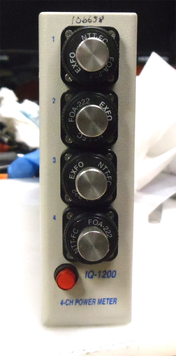 EXFO IQ-1203X IQ-1200 4 Channel optical Power Meter FC 800 to 1700nm 10 to-85dbm