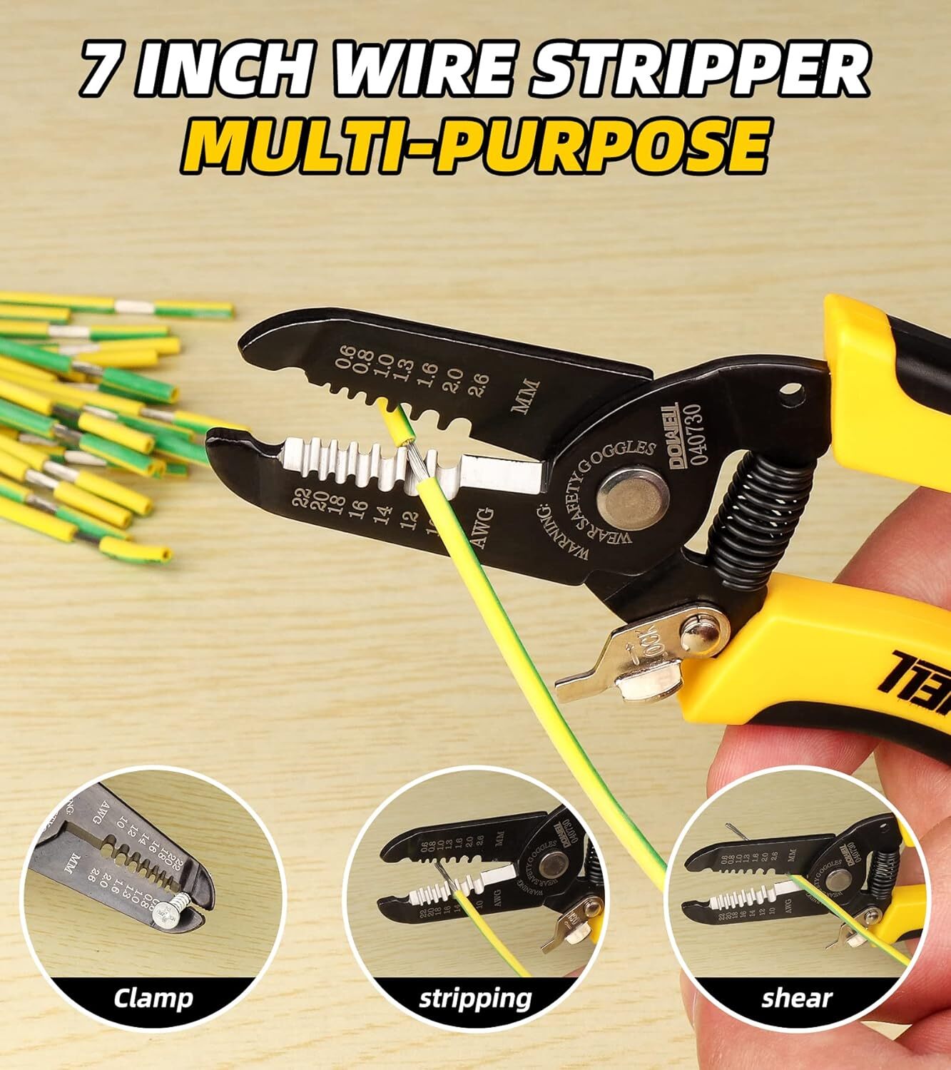 Cortador Pelacables 10-22 Awg Herramienta Pelacables Y Han Multifuncion
