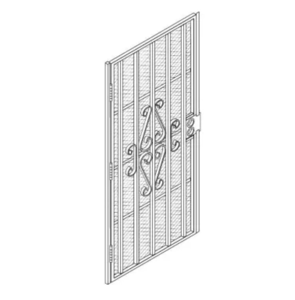 36" x 80" Security Door White