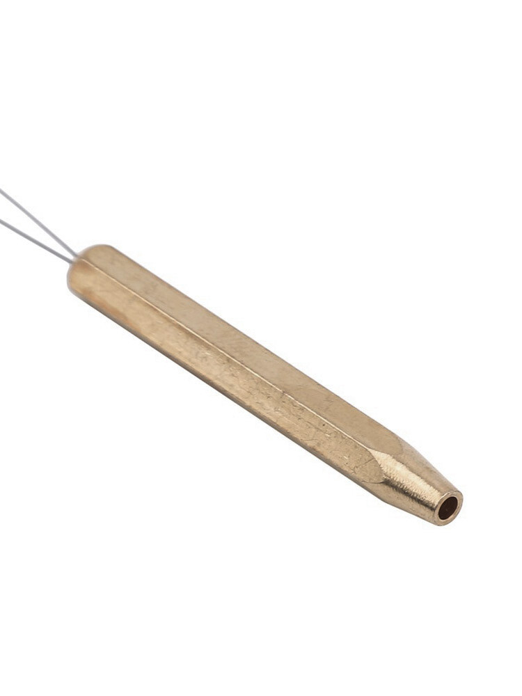 1x Brass Bobbin Threader Fly Fishing Tying Thread Half Hitch Tool Bug Binding