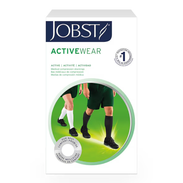 NEW Jobst ActiveWear 30-40 mmHg Extra Firm Support Unisex Athletic Knee Highs