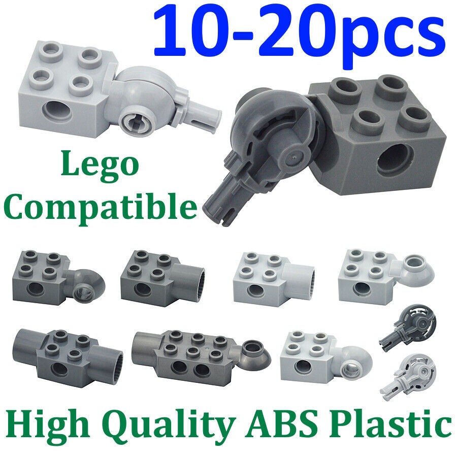 For Lego Technic Rotation Joint Ball + Mod Brick W/ Pin Hole