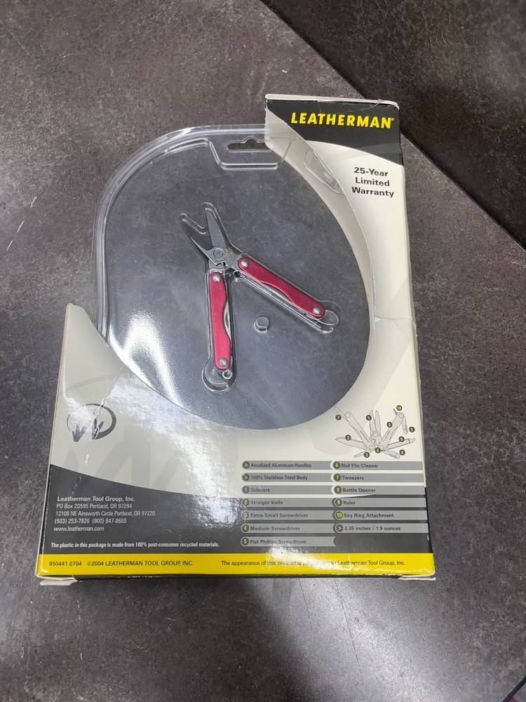 LEATHERMAN SQUIRT S4 - (81030003K) RED 2004 MULTI TOOL