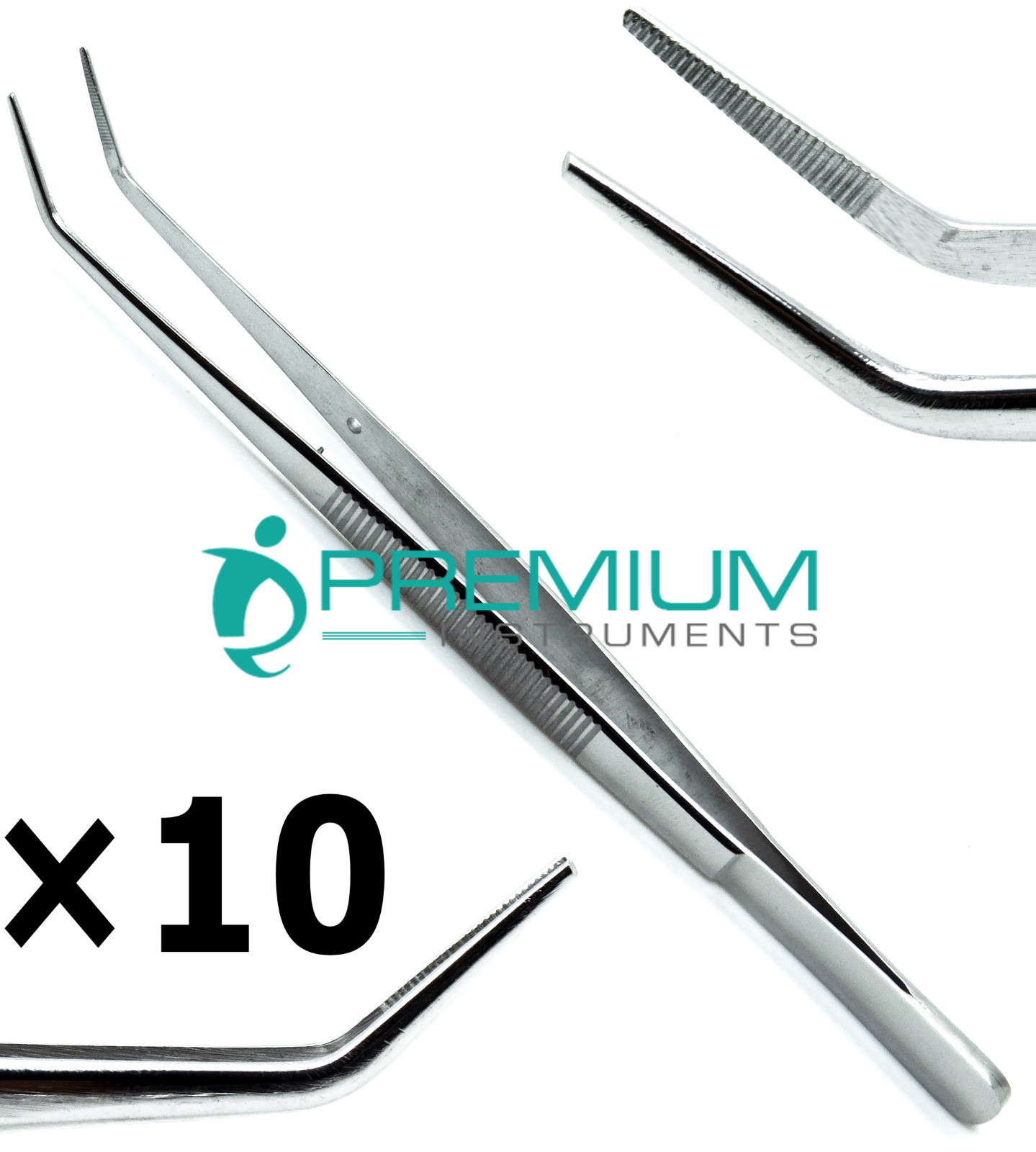 10 Pcs Dental College Tweezer 16cm Pliers Cotton Surgical Diagnostic Instruments