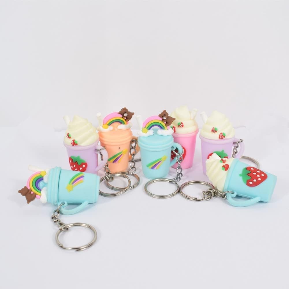 50 PC Bulk Keychains Set, Split Keychains Rings with Chain 1 Inch, Key Rings New