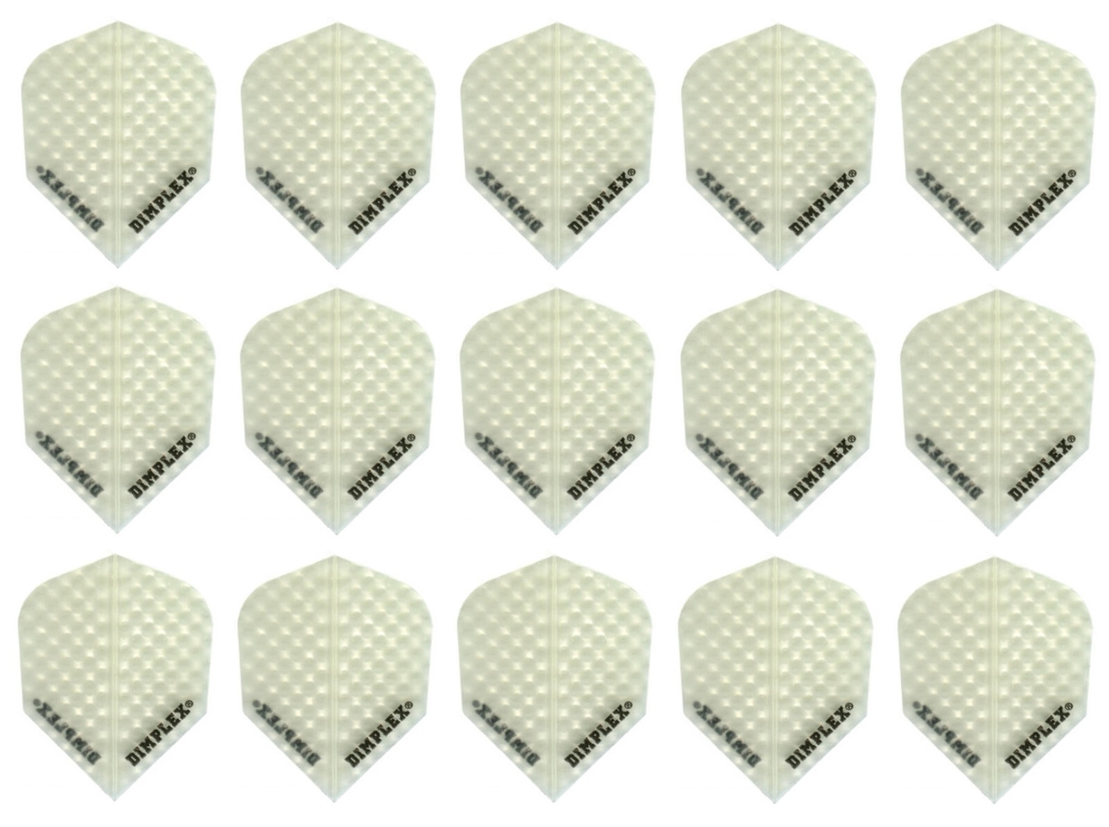 5 Sets Harrows Dimplex Standard Dart Flights - Ships Tracking - Clear