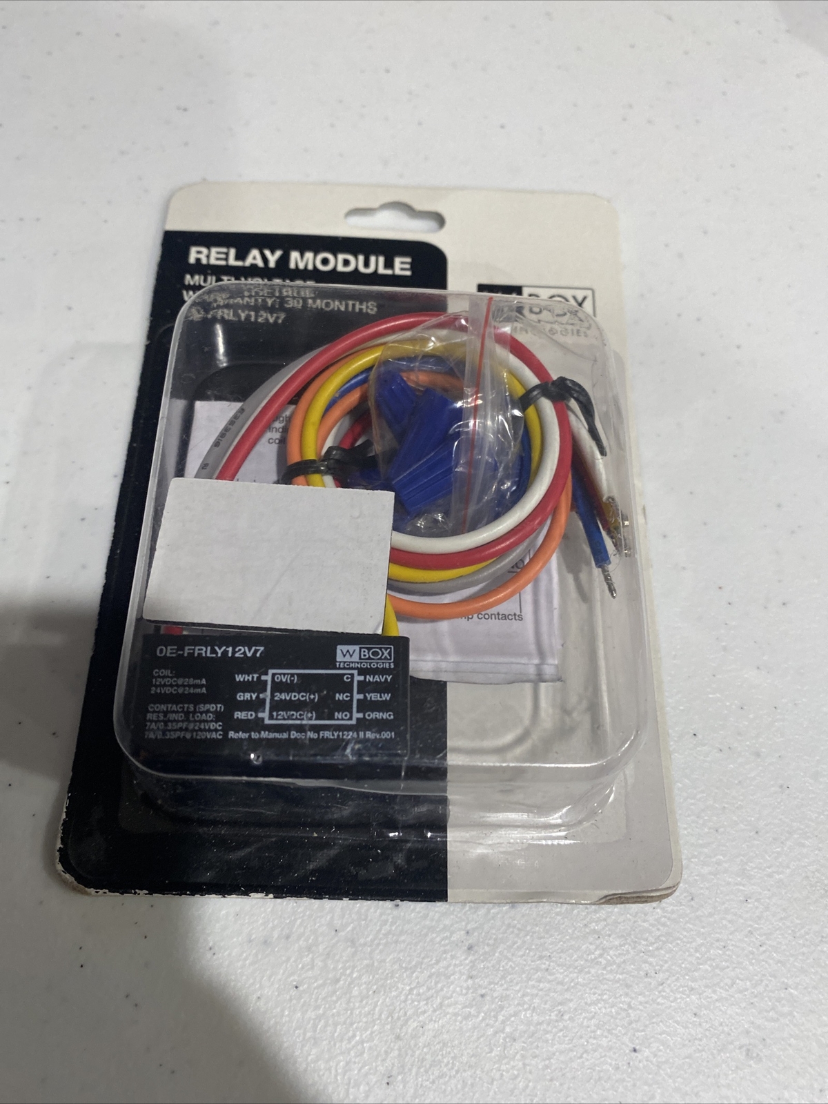 MULTI-VOLTAGE RELAY MODULE - OE-FRLY12V7 BY W BOX TECHNOLOGIES