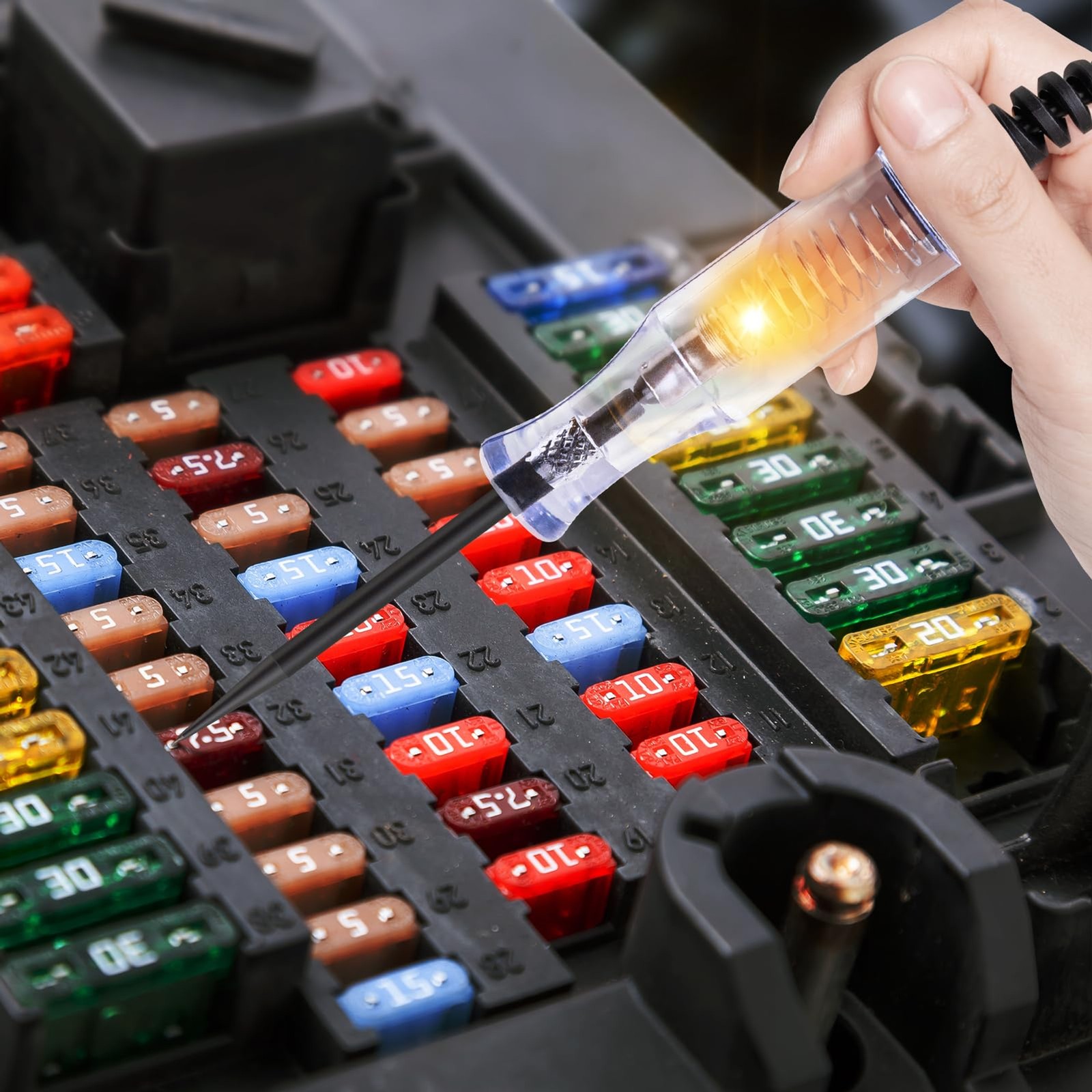 Test Light Automotive, Professional 6V-12V-24V DC Circuit Tester | Continuity &