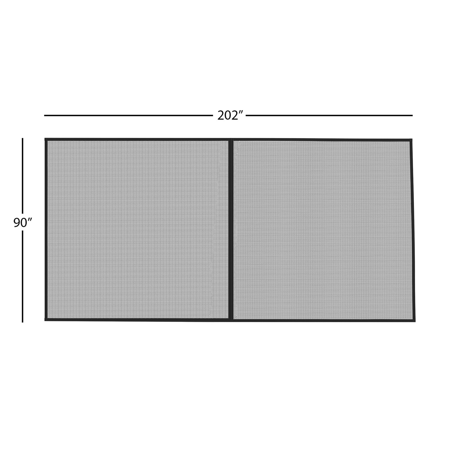 Magnetic Garage Screen Door HeavyDuty Fiberglass Mesh Insect and Bug Net Enc...
