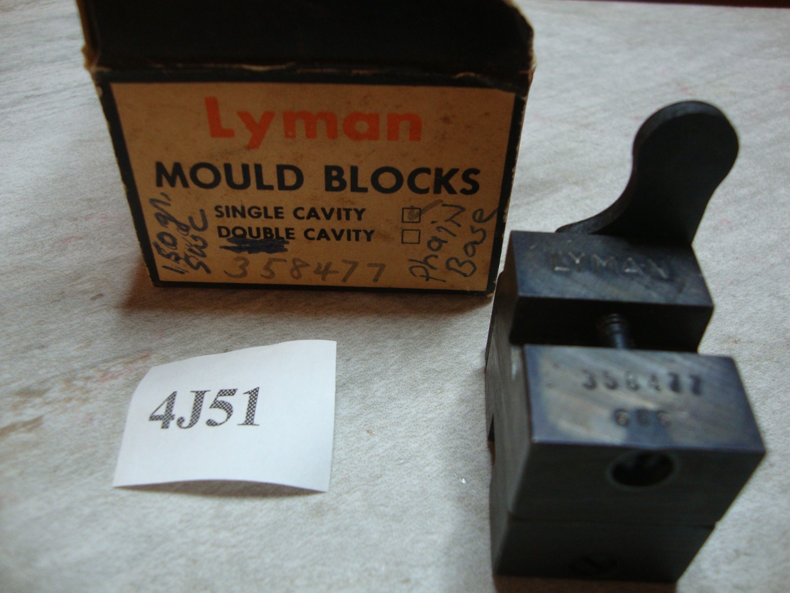 Lyman #358477 Single Cavity Mold 38/357 150 Grain SWC