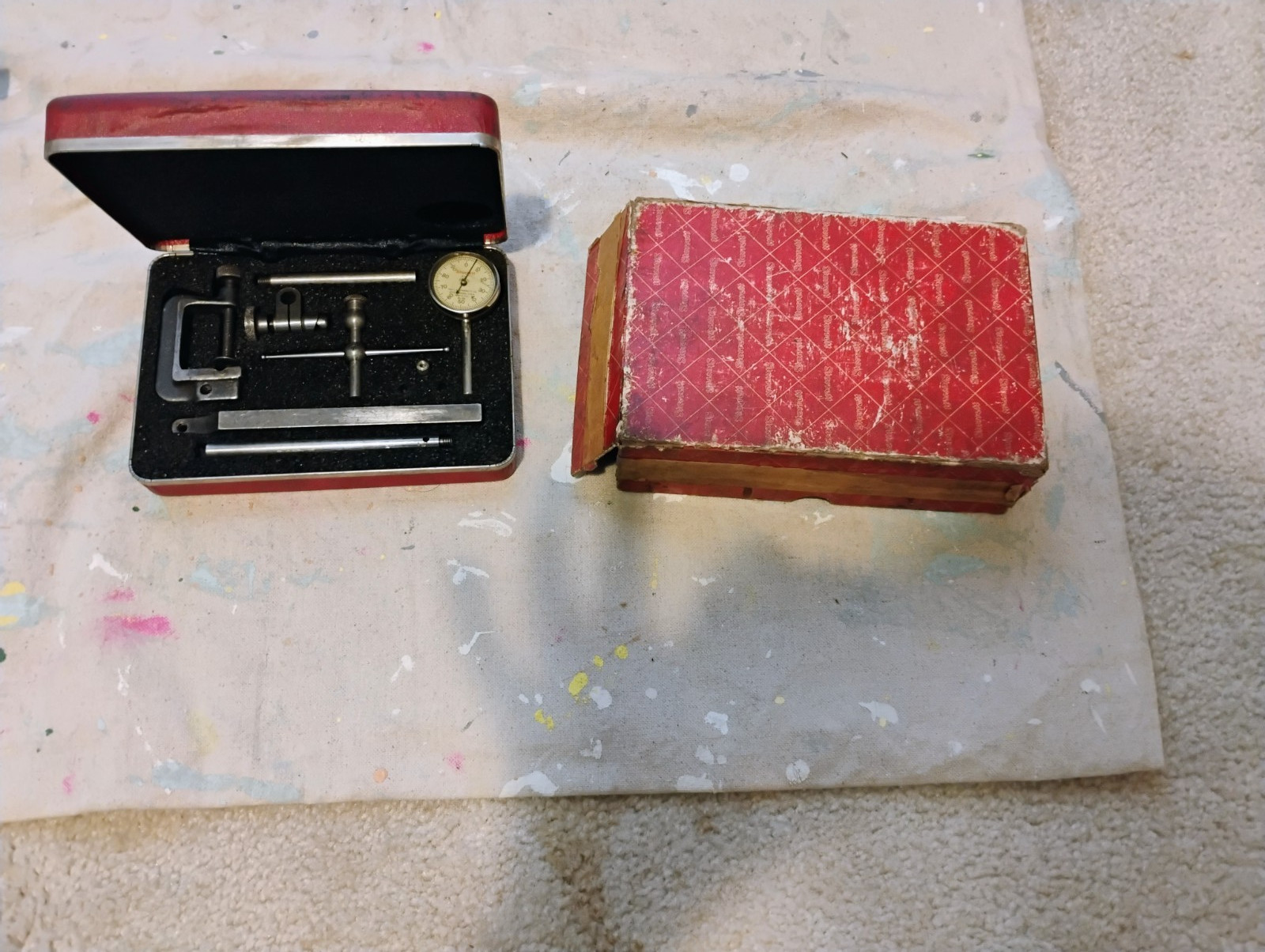 Starrett 196 Universal Back Plunger Dial Indicator Set with Case and Box