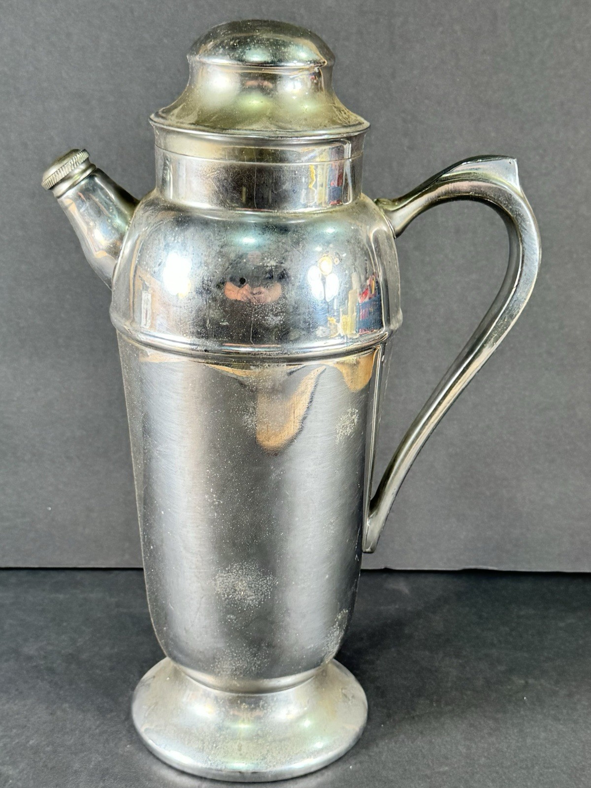 Chrome Art Deco Style Vintage Cocktail Shaker
