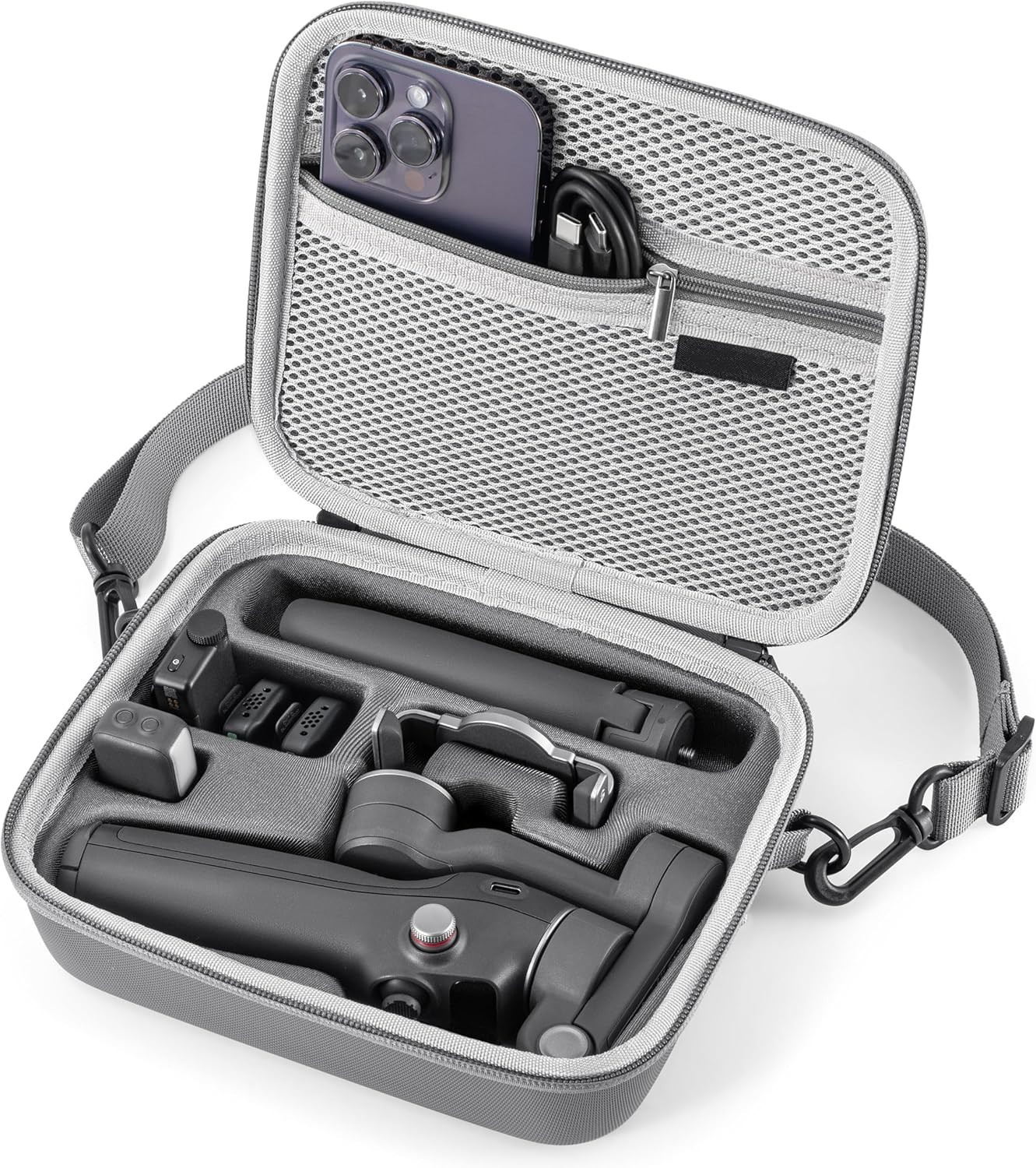 Lightweight & Durable Case for DJI Osmo Mobile 7/8 Gimbal - Large Capacity
