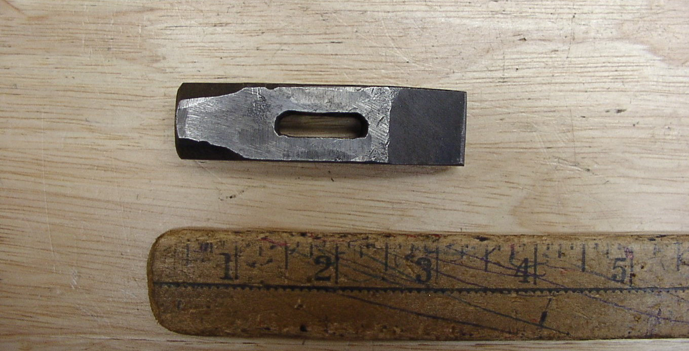Vntg Machinist Made 5.2oz Cross Peen Hammer Head,2-3/16",W/3/4" Face & Peen,EXC!