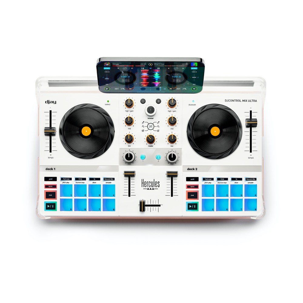Hercules DJ Control Mix Ultra DJ Controller w/ Case & Ties