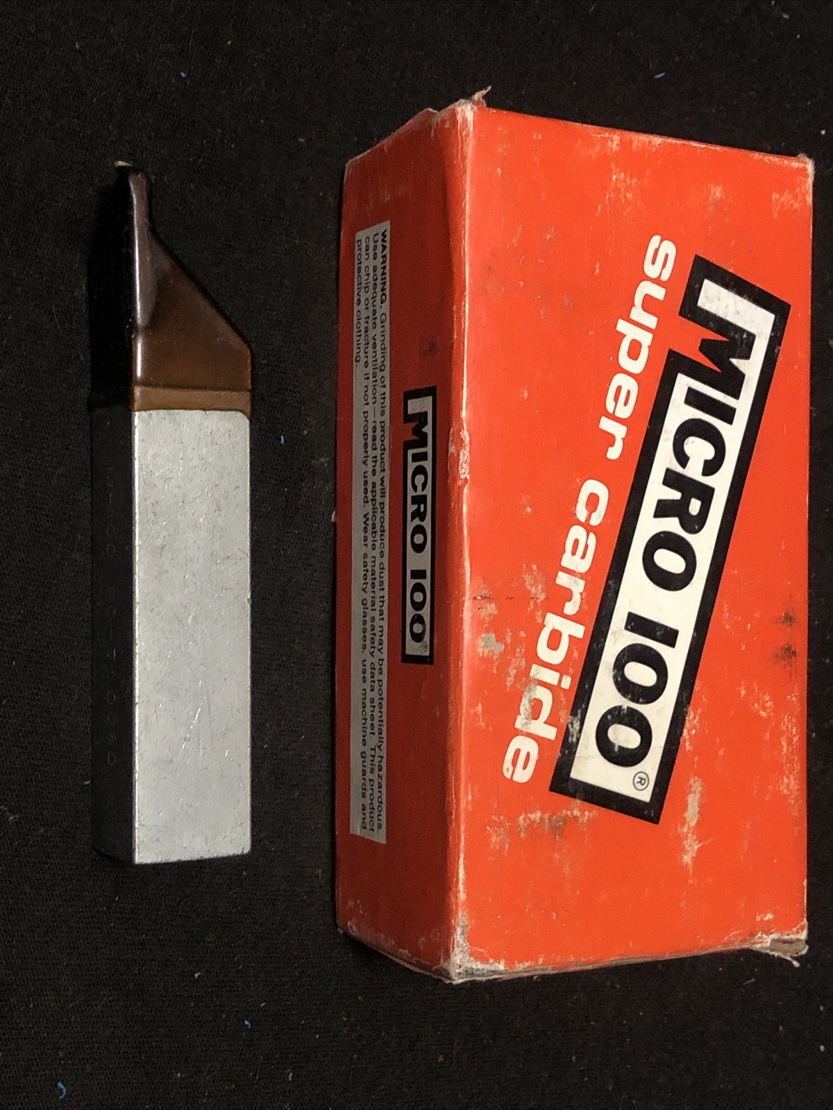 MICRO 100 RC-750080 Carbide Grooving Screw Machine Cut-Off Tool 3/4 Sq .080” Tip