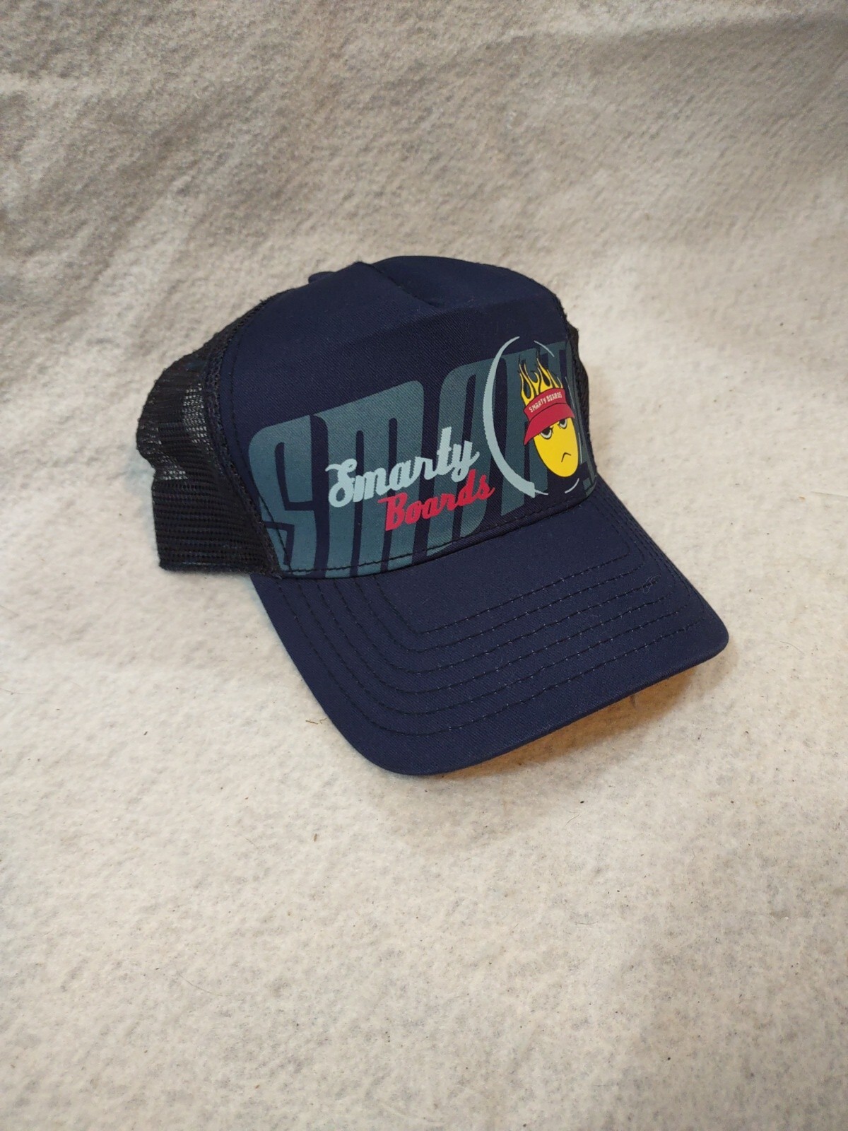 Smarty Boards Skateboarding Baseball Cap Hat Snapback Mesh BOYS Blue