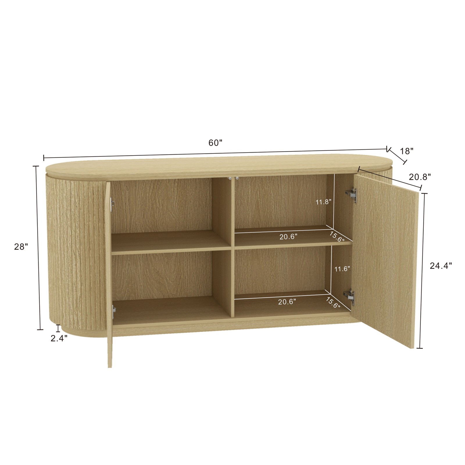 Sideboard in Natural Oak