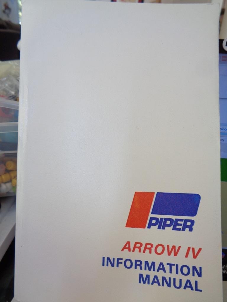 Piper Arrow IV Information Manual PA-28RT-201 1979