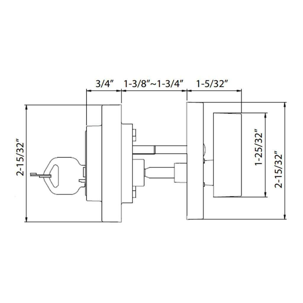Pamex FDK Contemporary Deadbolt