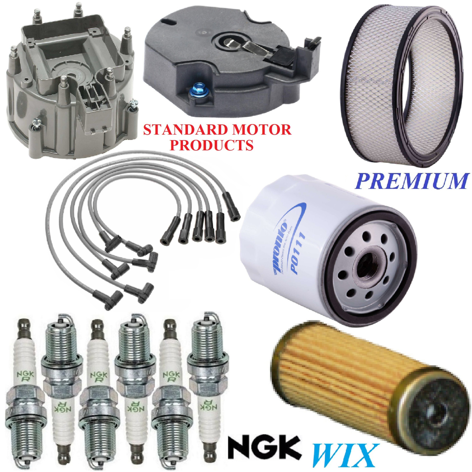 Tune Up Kit Filters Cap Wire Spark Plugs For CHEVY EL CAMINO V6 3.8L 1980