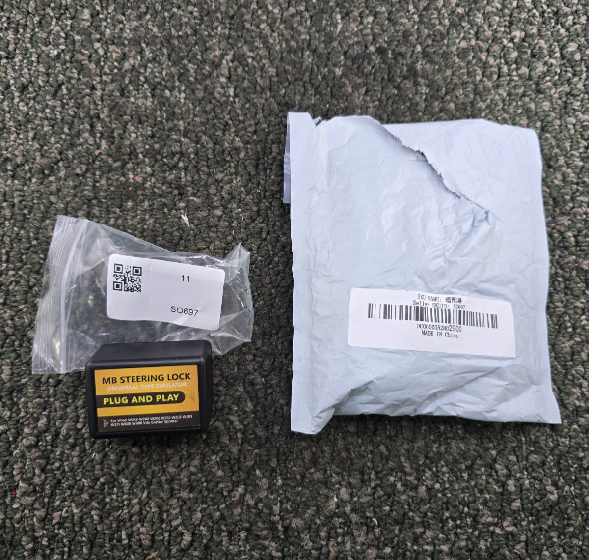 MB STEERING LOCK SO697: Universal Steering Lock Emulator for Mercedes-Benz W169