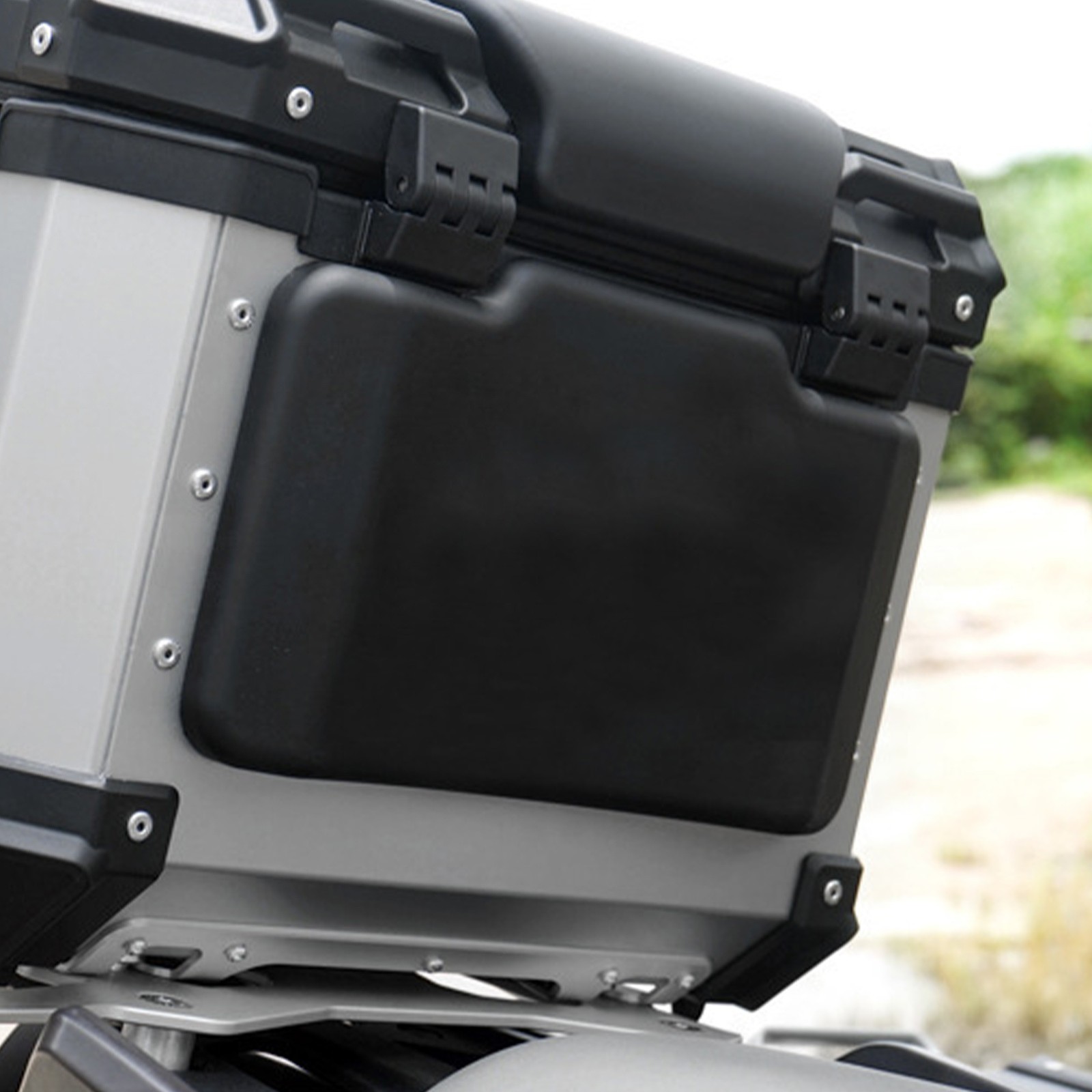 2X Back Rest Top Case Motorcycle And Scooter Universal Motorbike Cushion -L Size
