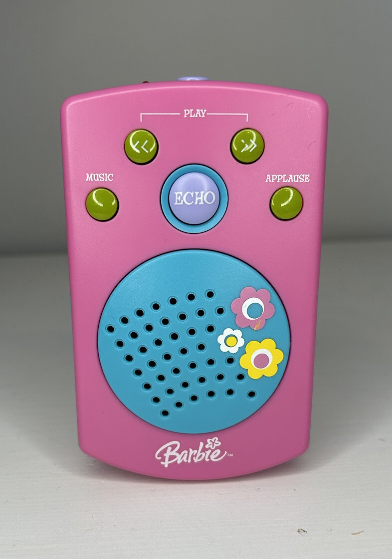 2006 Barbie Sing With Me Echo Box BE-113 HTF Pink Edition Clip On Speaker Player