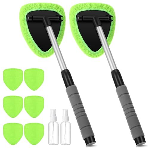 10 Pcs Car Window Cleaner Windshield Cleaning Supplies with Extendable Handle