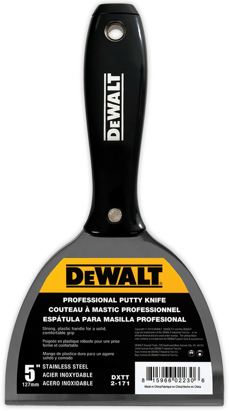 DEWALT 5" Stainless Steel Joint Knife W/ Nylon Handle | DXTT-2-171