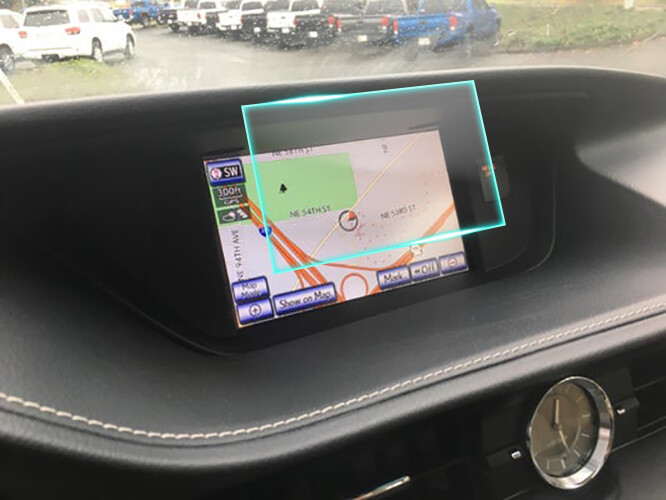 Crystal Clear Screen Protector for 2013 Lexus ES350 Vehicle Navigation