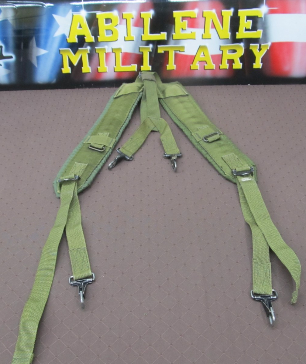 US ARMY MILITARY OD ALICE SUSPENDERS LC1 LC-2 LBE Y-SHOULDER HARNESS EXCELLENT