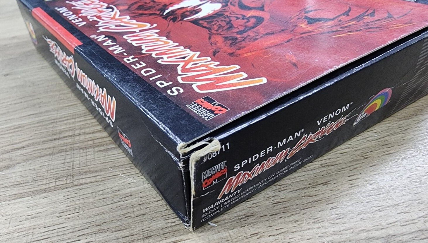 USED AUTHENTIC BOX ONLY - NO GAME - NO MANUAL - MAXIMUM CARNAGE - SNES