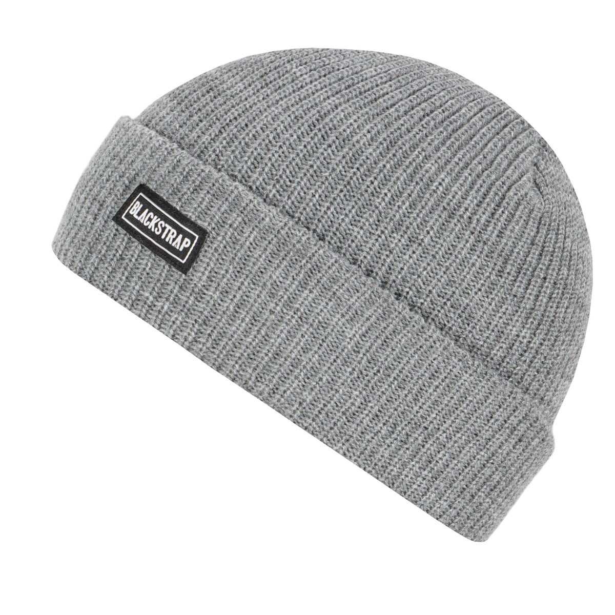 BlackStrap Classic Beanie Mid Length Cuffed Acrylic Rib Knit Solid Gray New