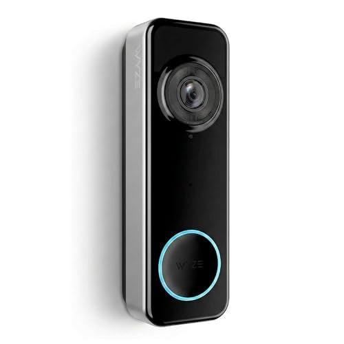Wyze Battery Video Doorbell Wireless Camera, 1536x1536 HD+ with Color Night Visi