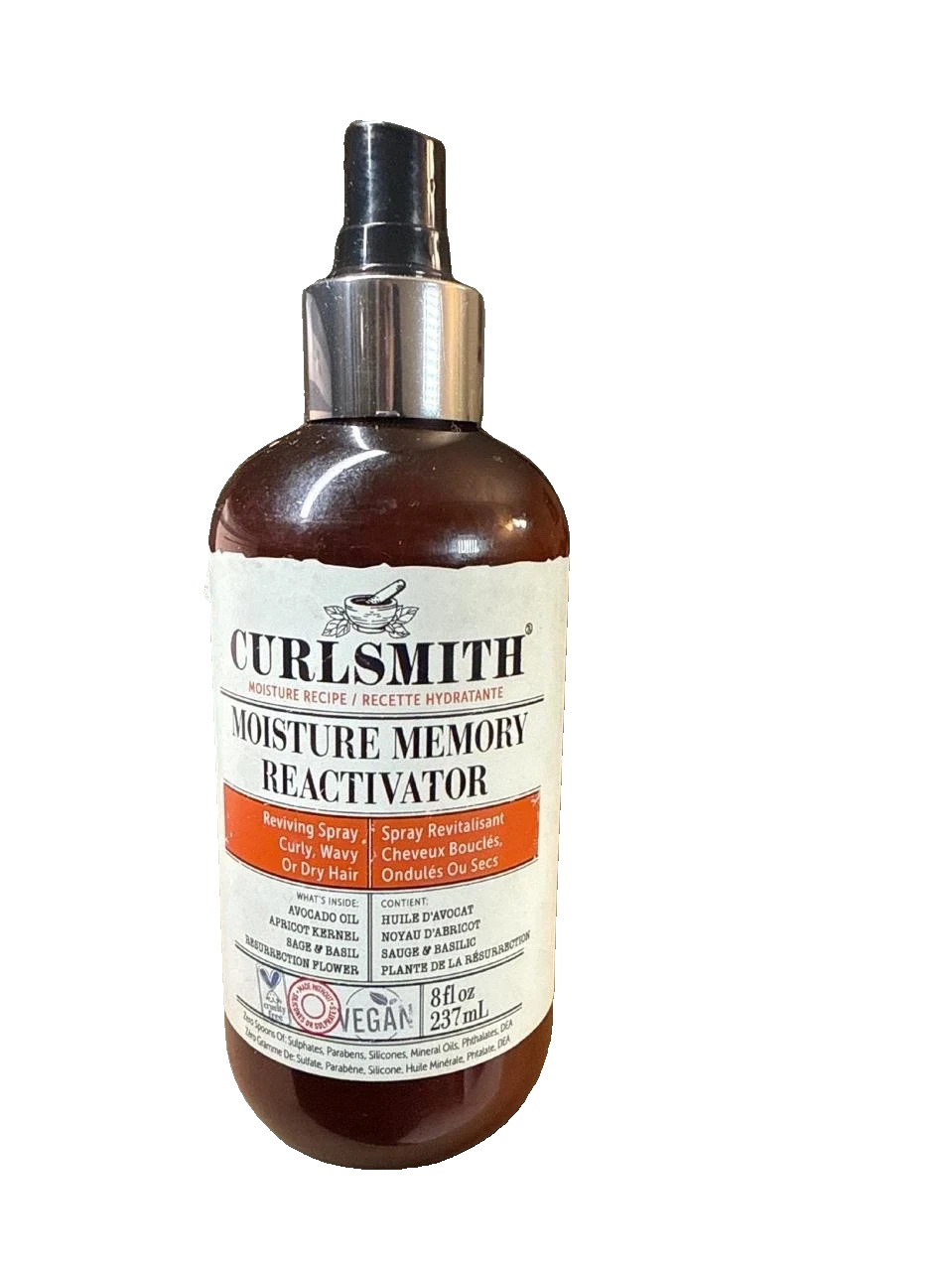 Open Box - Curlsmith Moisture Memory Reactivator 8 fl oz (missing cap)