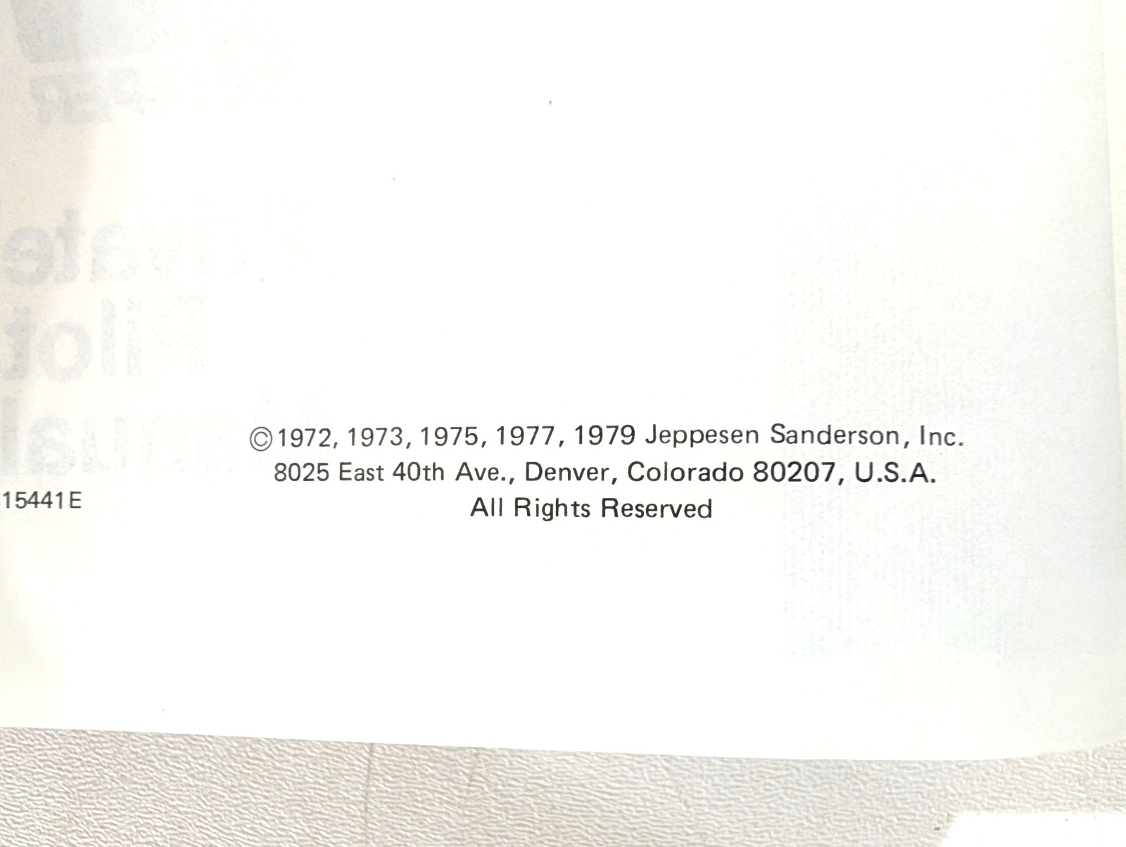 Piper Private Pilot Manual 1979 Paperback CLEAN