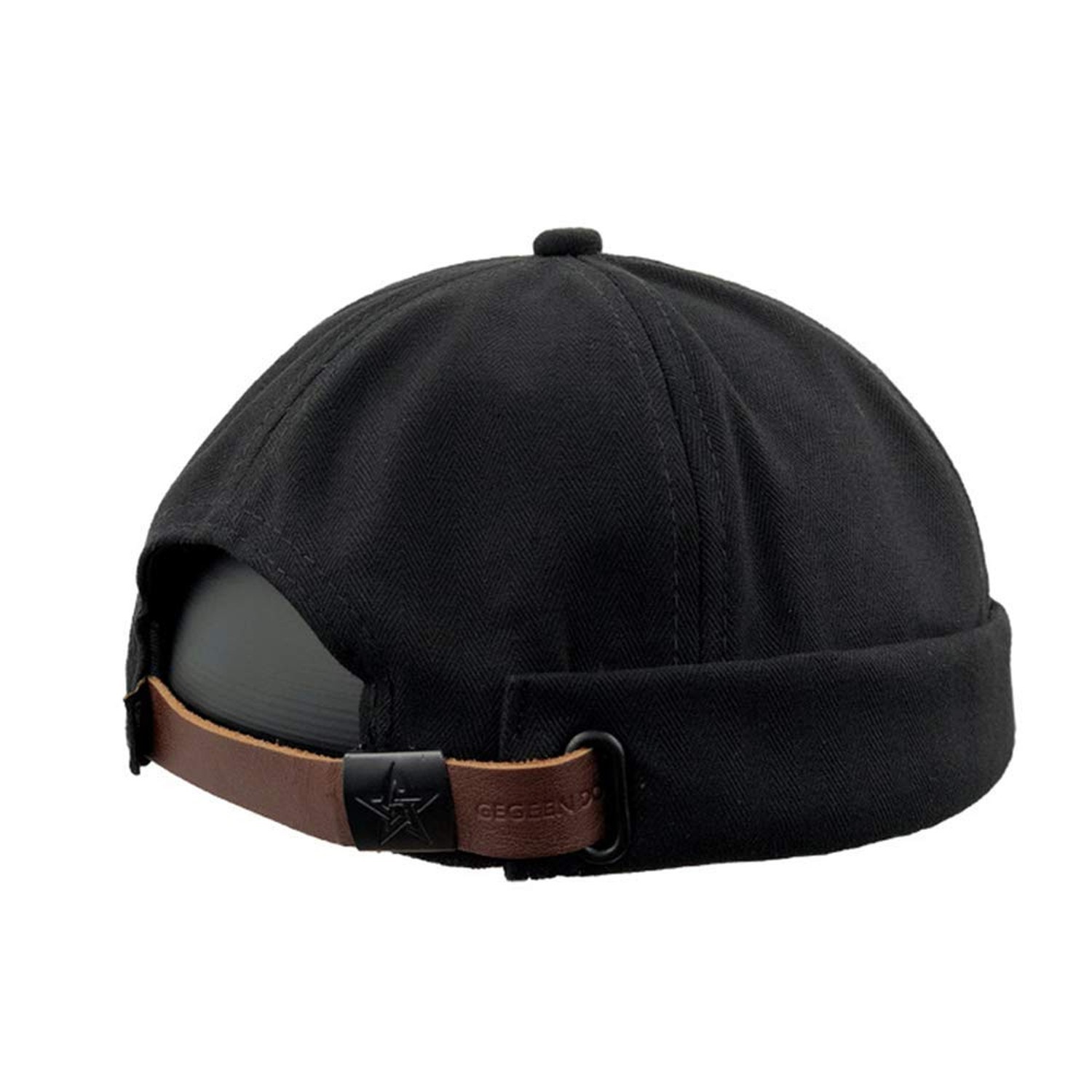 Men Hats Docker Cap Hats Sailor Cap Worker Hat Rolled Cuff Retro Brimless Hat...