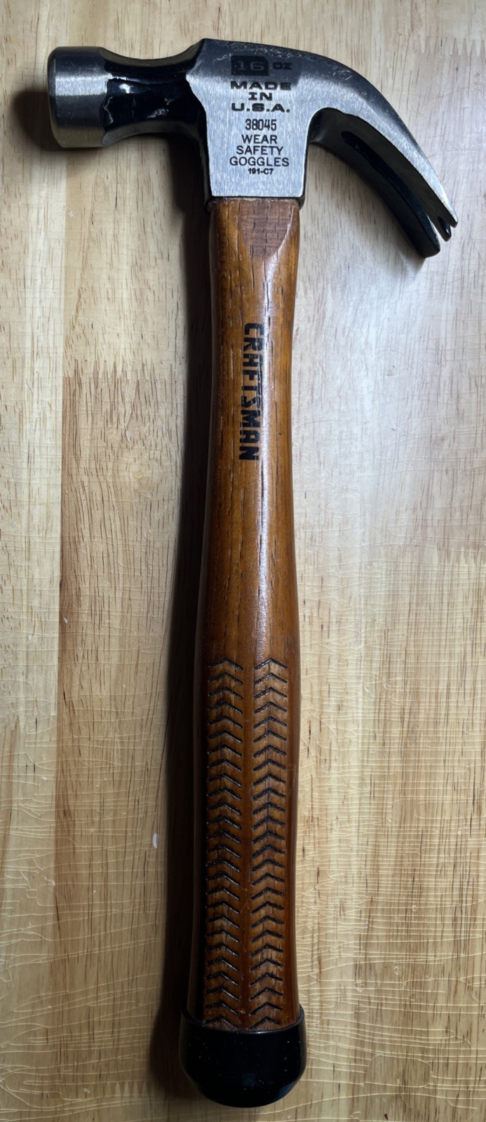 NOS Craftsman USA 16oz Claw Hammer 38045