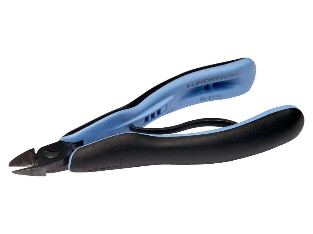 Lindstrom RX-8141-S - ERGO Precision Diagonal Cutter w/Oval Head & Lead Catcher,