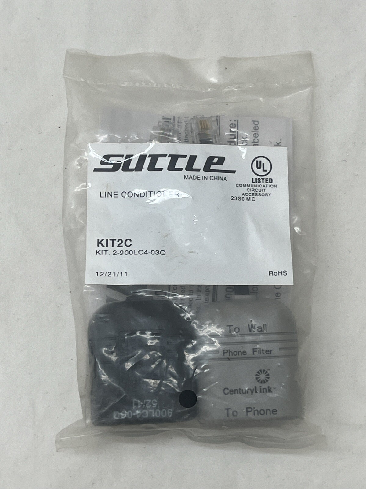 Suttle ADSL Line Conditioner Phone Filter Centurylink 2-900LC4-03Q KIT2C KIT2C